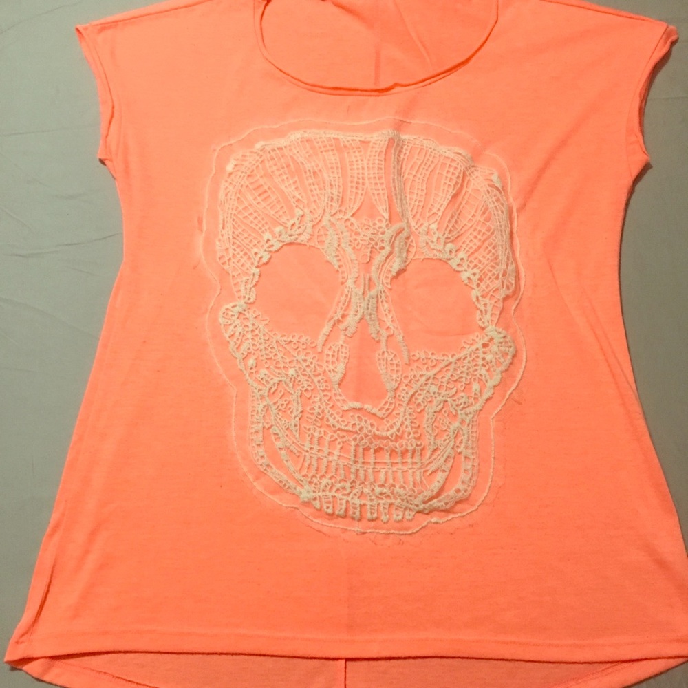 Daytrip Orange Skull Shirt